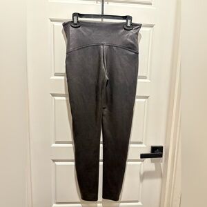 SPANX Black Faux Leather Leggings -XL